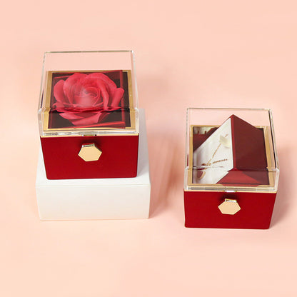 Drehbare Seifen Rose mit Schmuck-Box