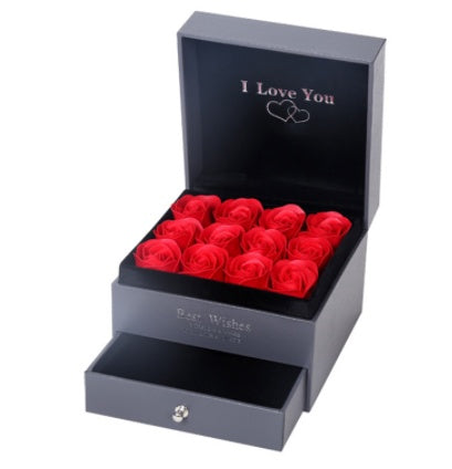 12-fache Rosen-Geschenkbox