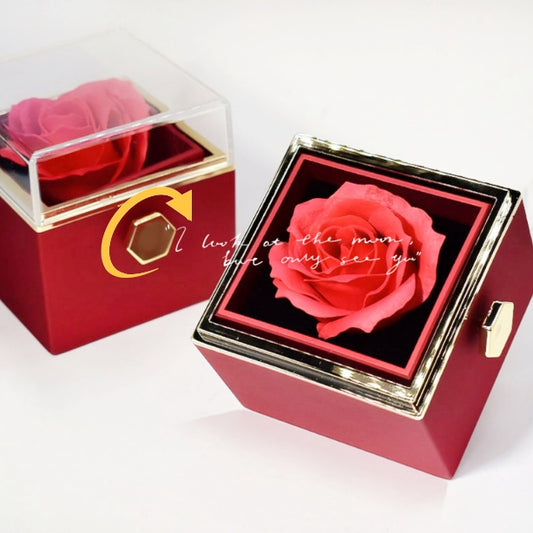 Drehbare Seifen Rose mit Schmuck-Box